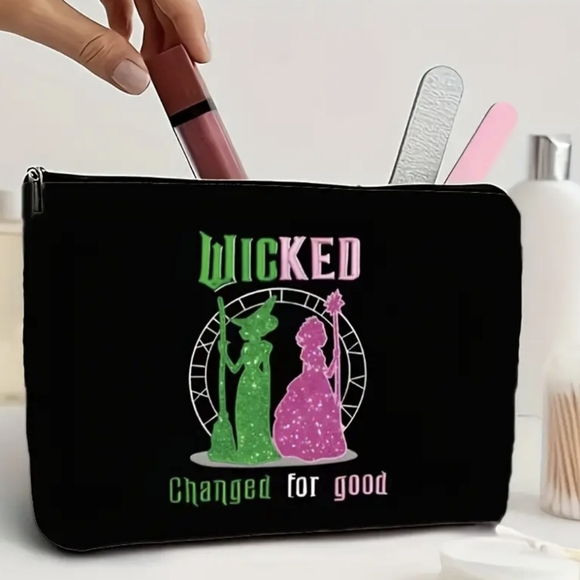 Wicked Canvas Zippered Makeup Cosmetic Pouch - Picture 2 of 5